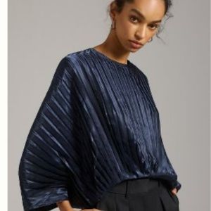 Nikasha Pleated Blouse from Anthropologie. NWT. Size L.